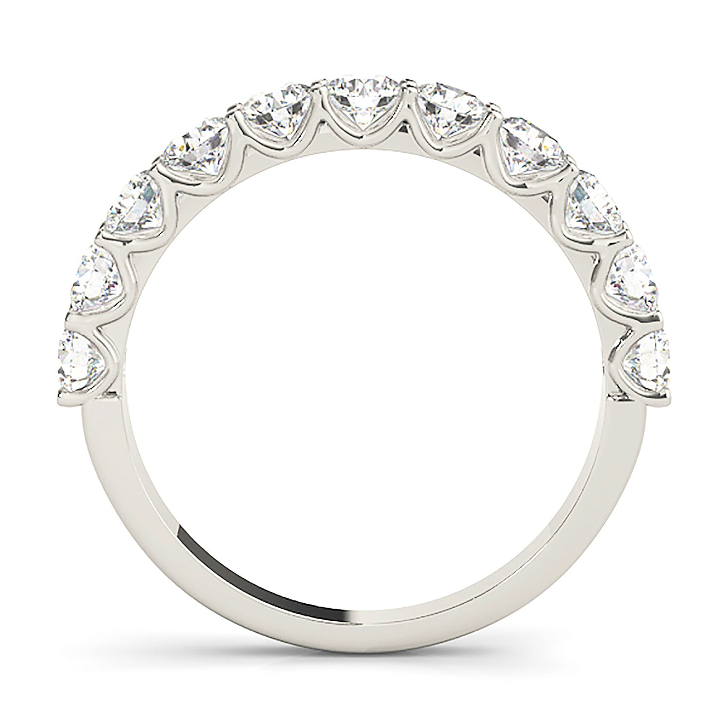 1.00 ctw. Round Diamond Wedding Band-VIRABYANI
